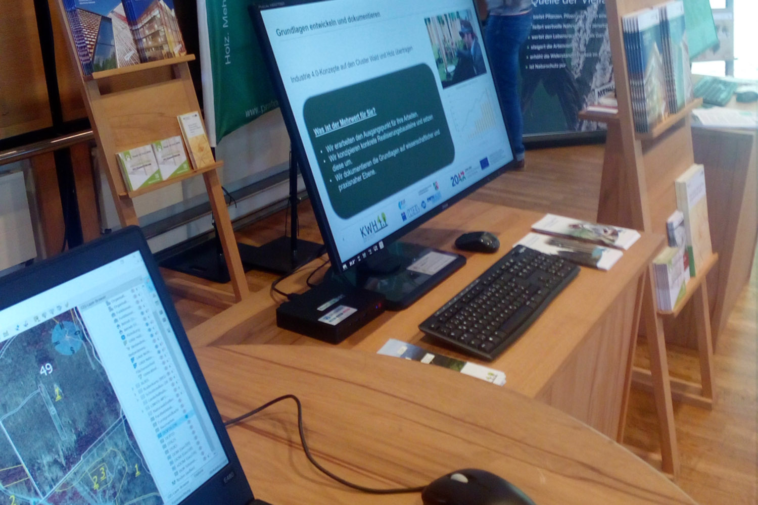 Stand auf der Konferenz "Wald im Klimastress"