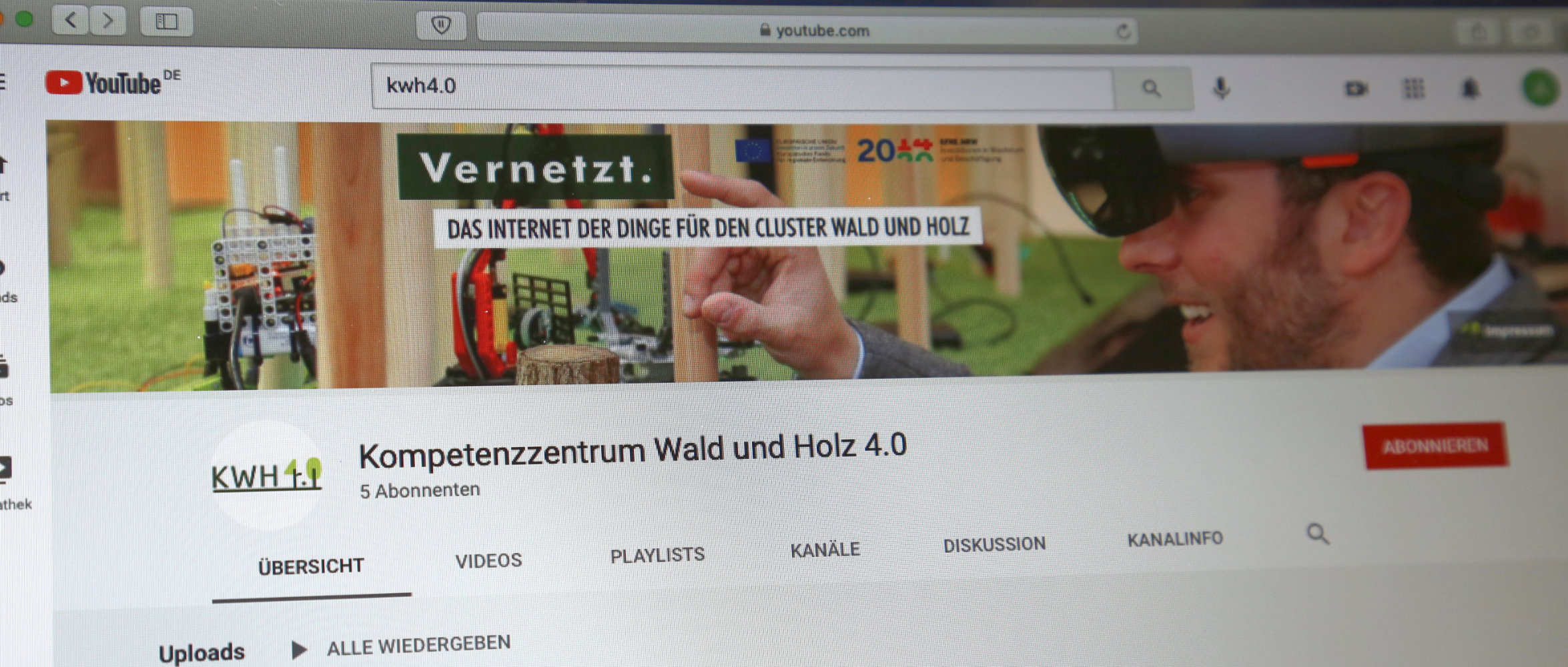 Foto des KWH4.0-YouTube-Kanals.